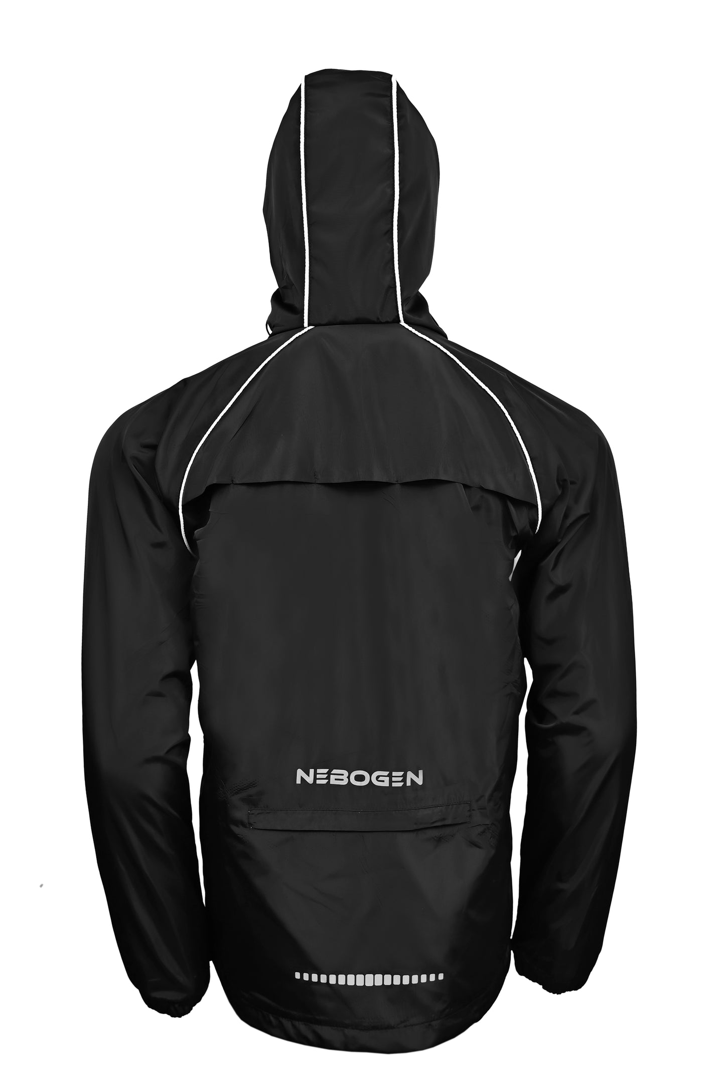 Men's Rain Jacket Waterproof Running Cycling Windbreaker Golf Hiking Gear Hood Packable ReflectiveReflective