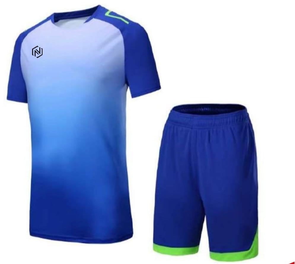 CUSTOM Soccer Uniform Blue Shade