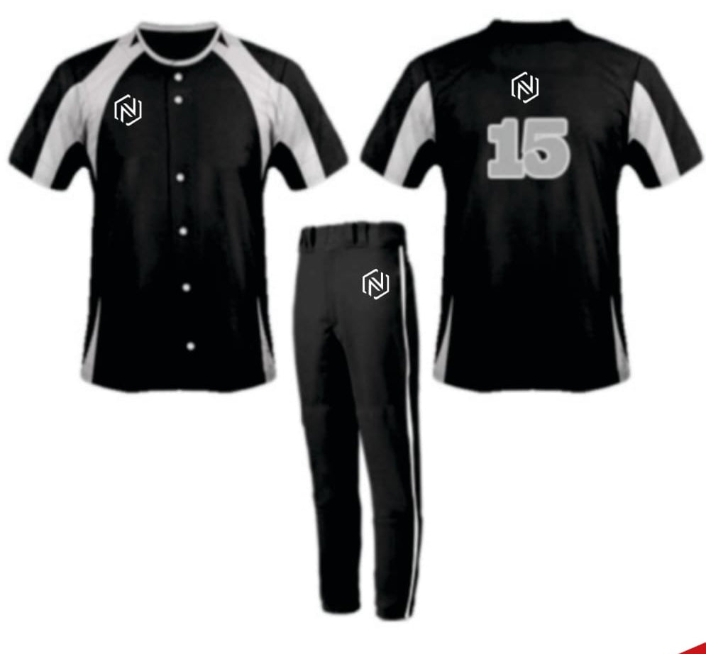 CUSTOM Black Baseball Jersey