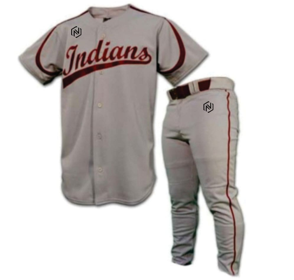 CUSTOM Grey Baseball Jersey