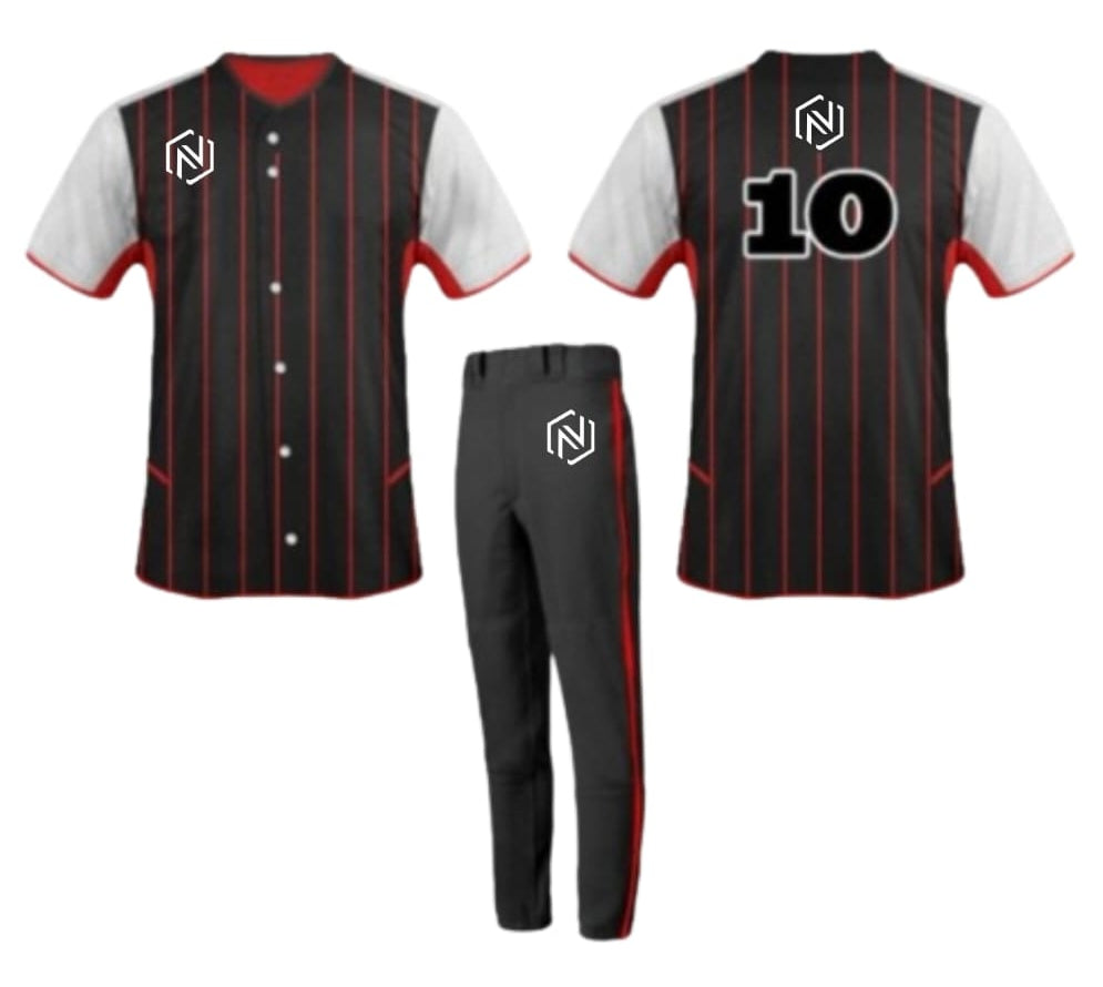 CUSTOM Brown-Red Baseball Jersey