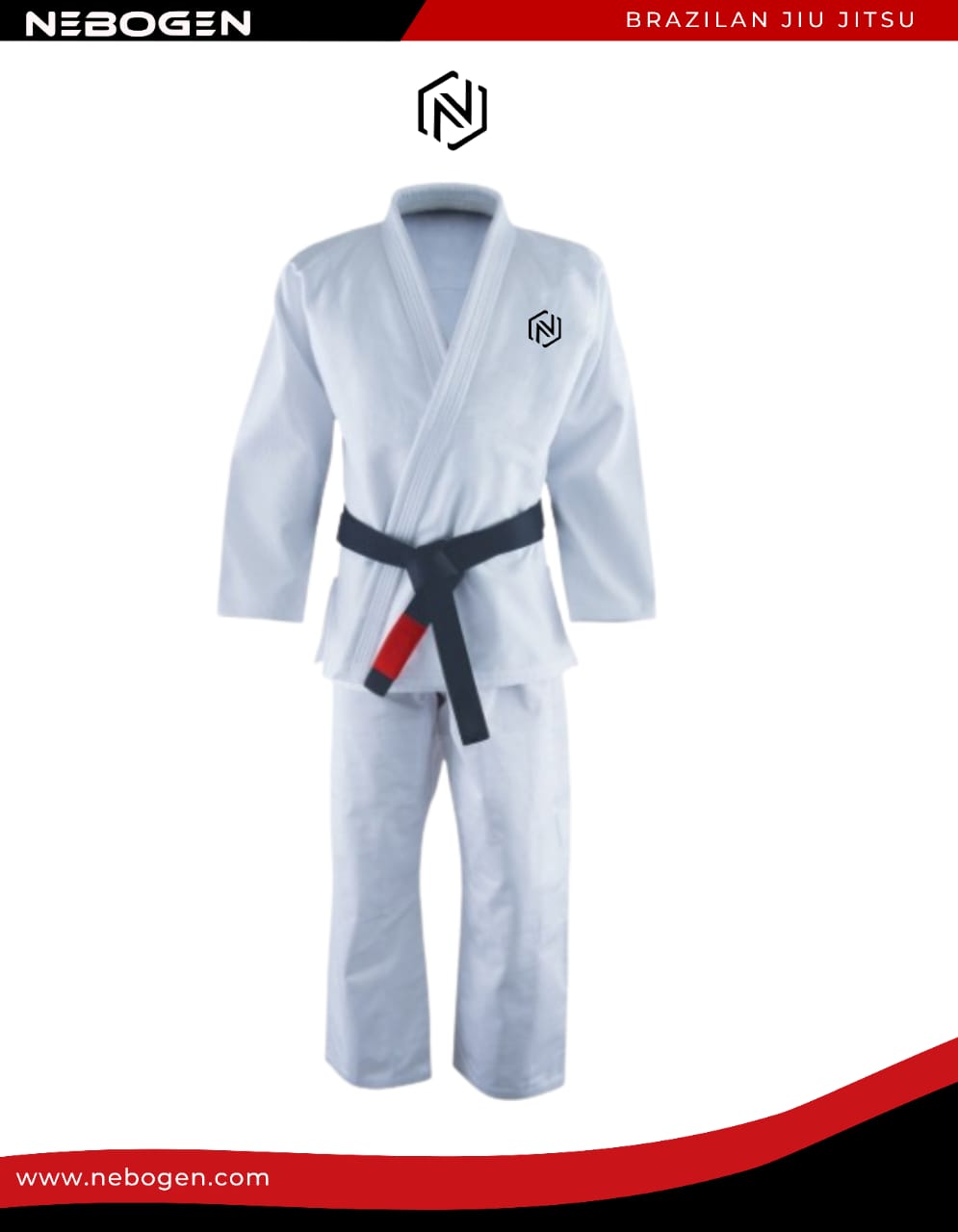 Premium Custom WHITE Name/Logo Brazilian Jiu Jitsu Gi (BJJ GI)