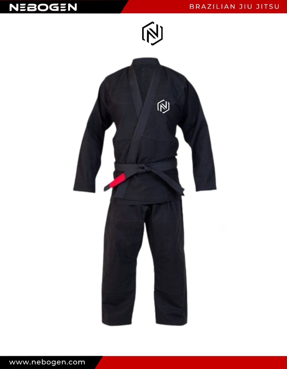 Premium Custom DARK - BLACK Name/Logo Brazilian Jiu Jitsu Gi (BJJ GI)